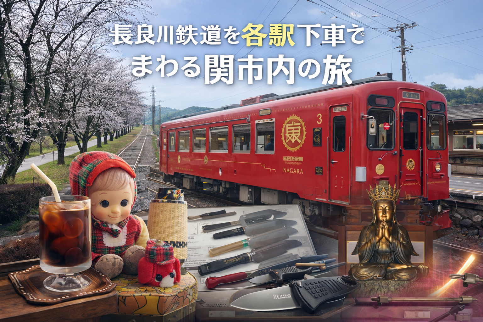 【長良川鉄道】関市を各駅下車で満喫!ローカル線で巡る観光・グルメ旅