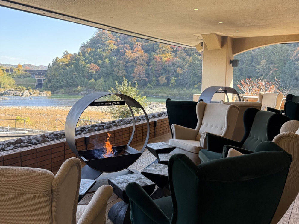 冬季限定焚き火サービス