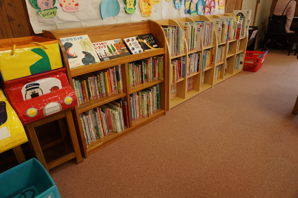 絵本がたくさんあってお気に入りが見つかる！