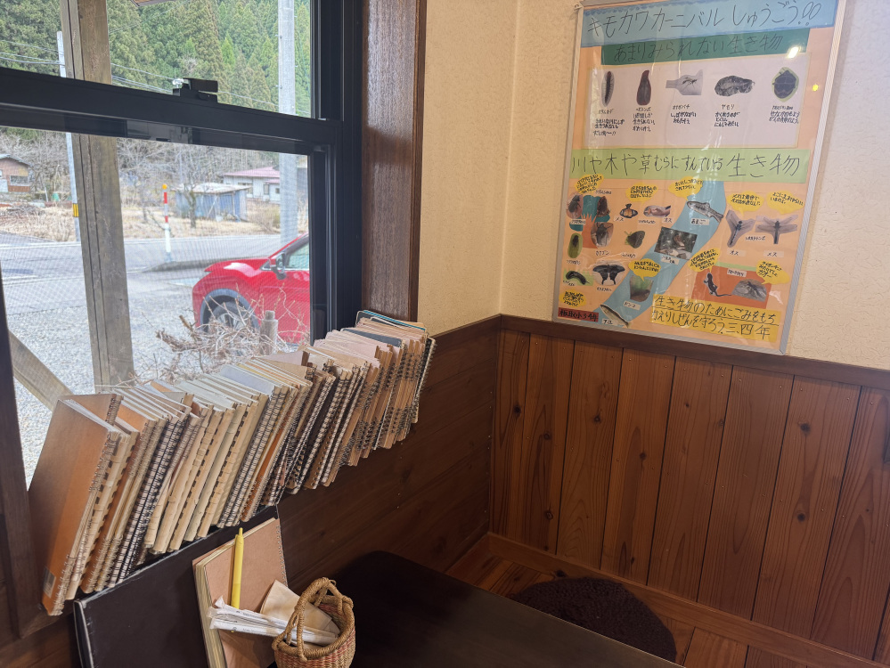 ぜひ見てもらいたい窓際のノートには…