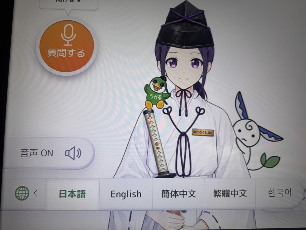 言語設定も、日本語・英語・中国語・韓国語と豊富