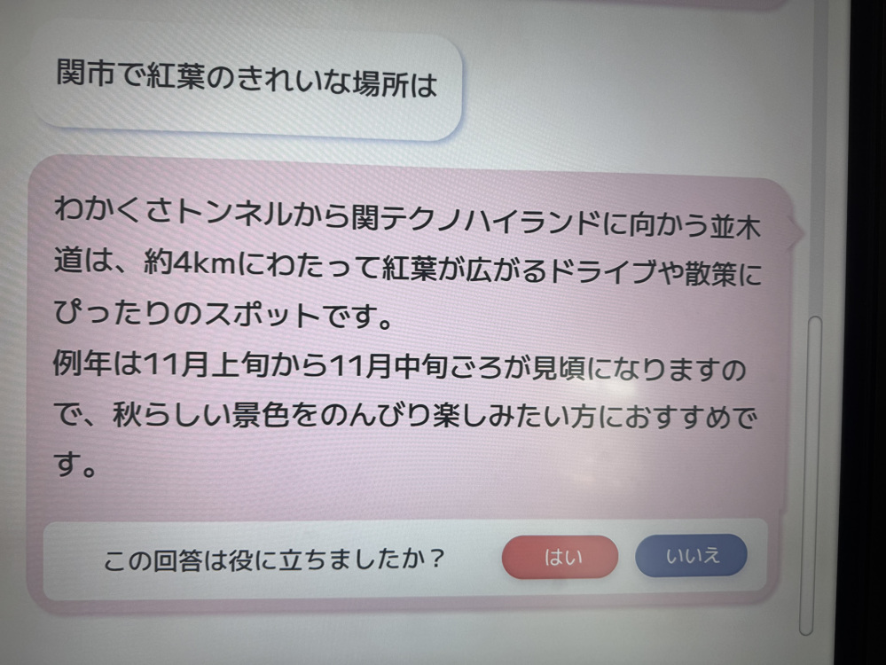 紅葉の綺麗な場所を教えてもらいました♪