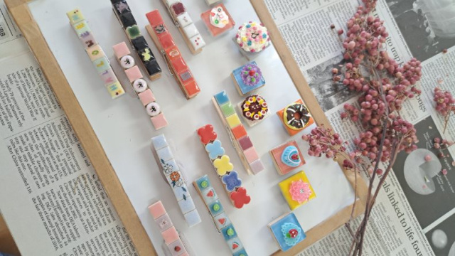 タイルのクリップ3個セット